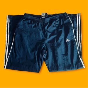 SOLD - Vintage 2008 Adidas Ankle Zipper Navy Track Pants with Pockets - Size L